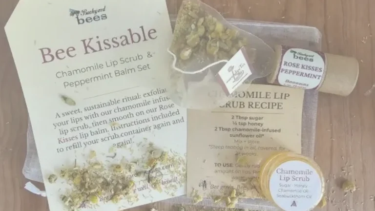 Lip Scrub Kit closeup of components