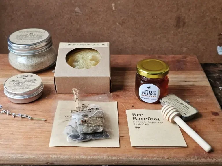 The power of small things in the Bee Barefoot Honey & Herbs Foot Revival Kit