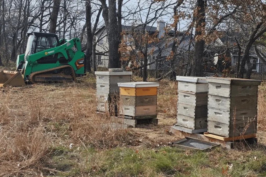 be the bee means doing hard stuff like moving hives in winter